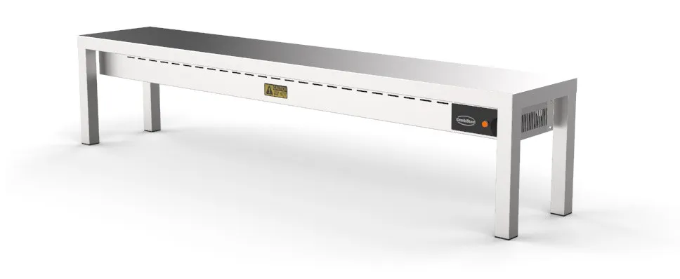 Keramische Verwarmde Tafelplank - 1 Niveau - L 1600 x D 300 mm