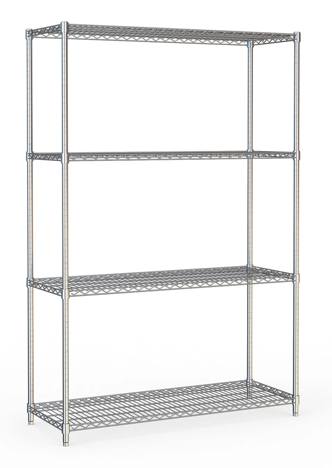 Demontabele Rek 4 Niveaus - L 1200 x D 450 mm