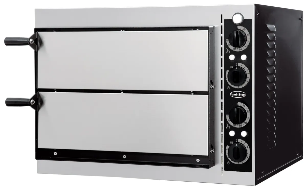 Pizzaoven met 2 Kamers - 2 Pizza's - 230 V