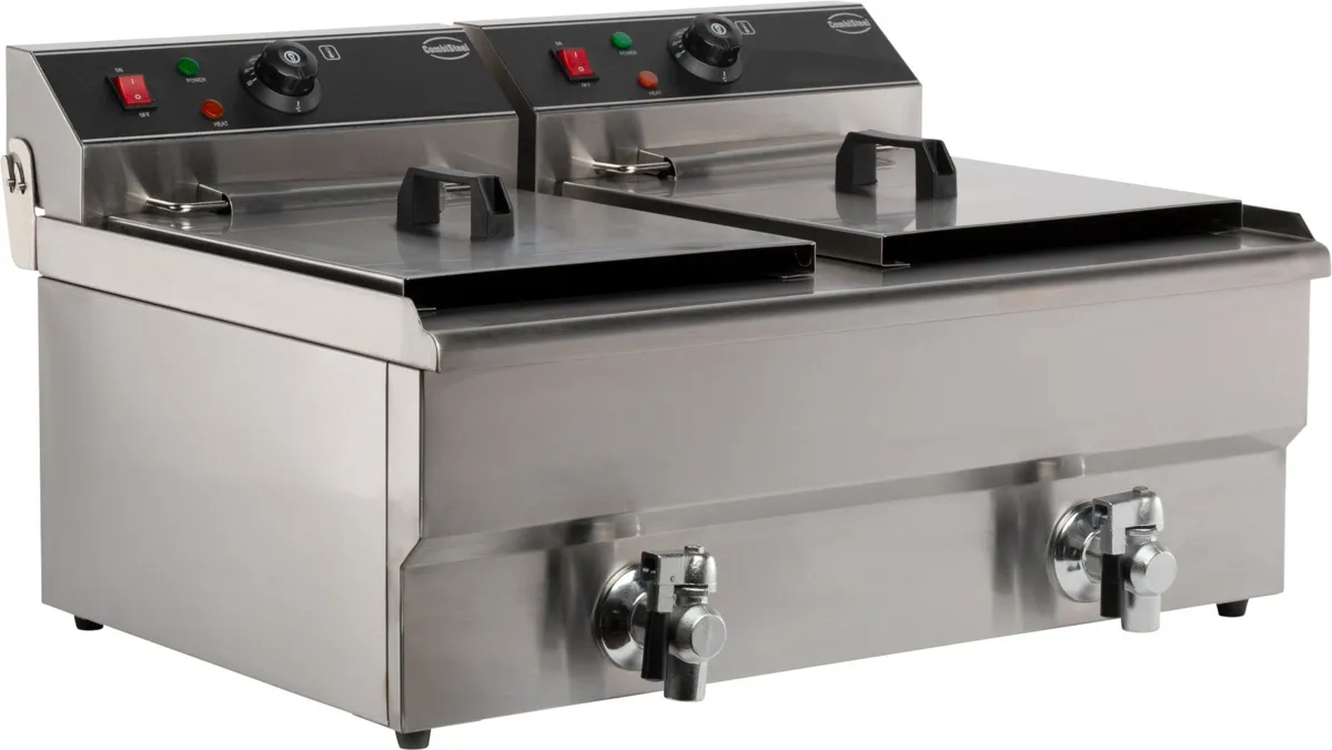 Elektrische Friteuse om neer te zetten - 2 x 10 L