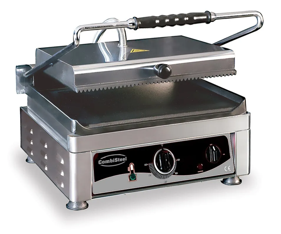 Grill Panini Eenvoudig - Gladde en Geribbelde Platen