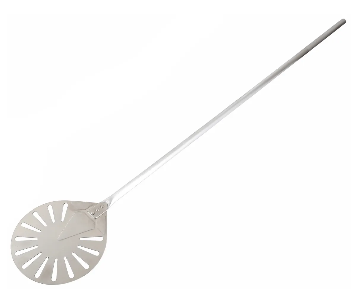 Ronde Geperforeerde Pizzaschep van Roestvrij Staal - L 1200 mm