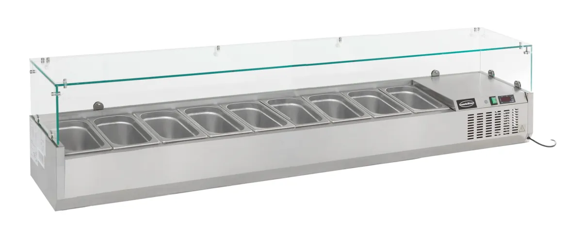 Saladette Koelkast om neer te zetten - 9 GN 1/3