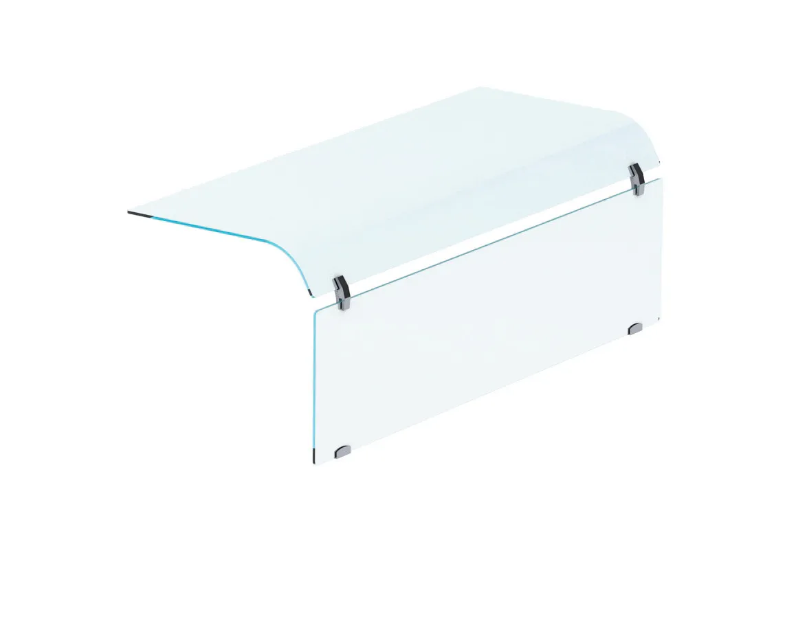 Gebogen Ruit Gesloten Drop-In - 1 Kant - 3/1
