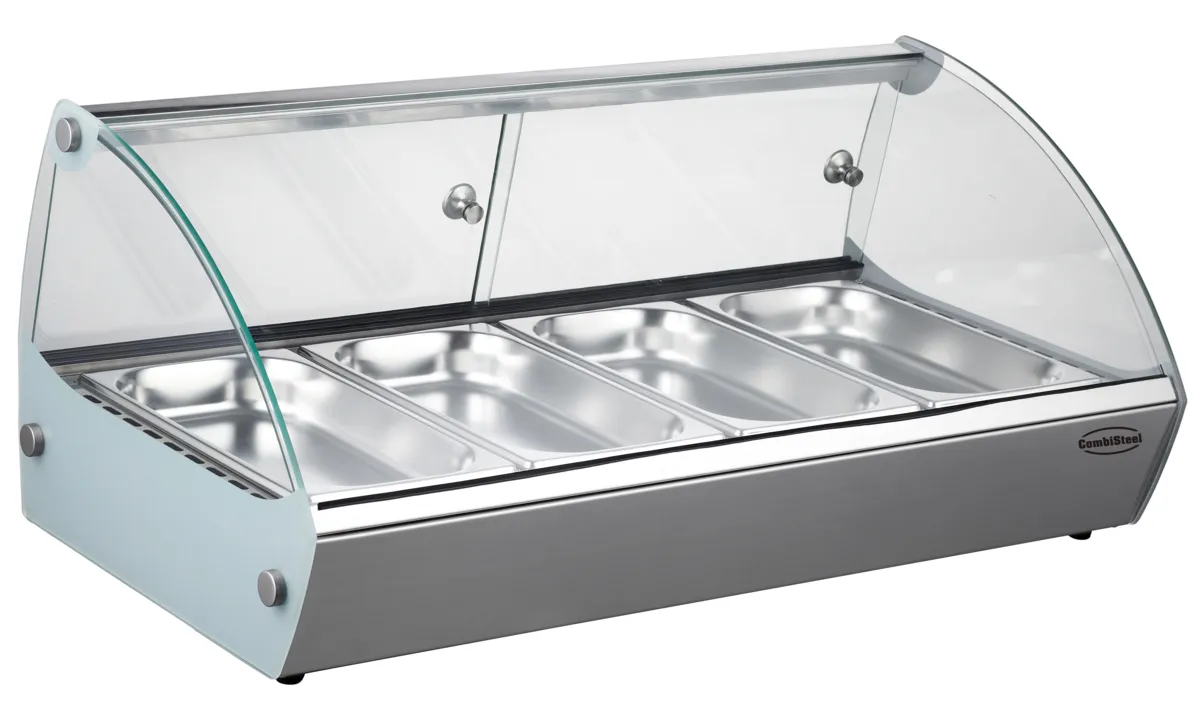 Vitrine Verwarmd om te Plaatsen - 4 GN 1/3