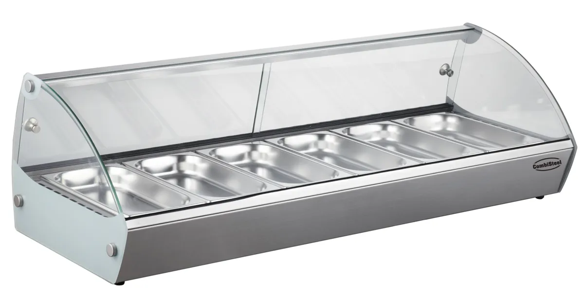 Vitrine Verwarmd om te Plaatsen - 6 GN 1/3