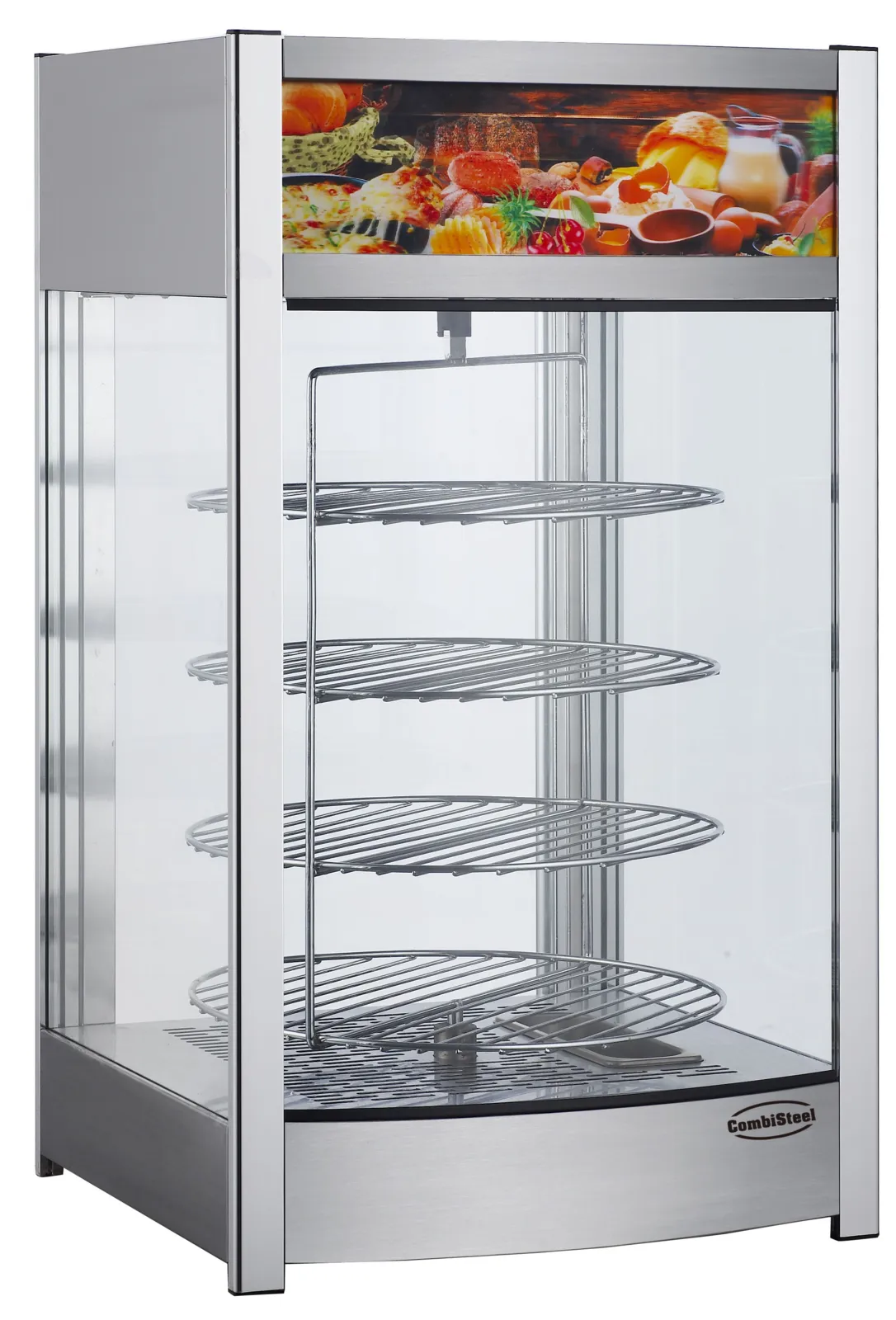 Draaibare Verwarmde Vitrine om Neer te Zetten - 97 L