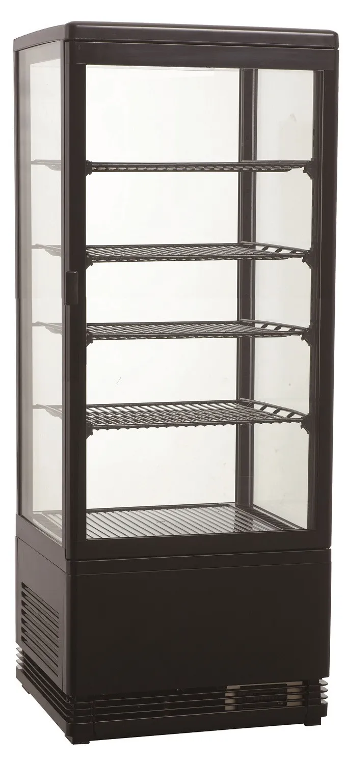 Zwarte Koelvitrine - 98 L