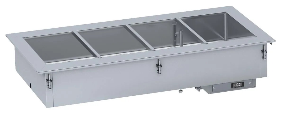Drop-In bain-marie met handmatige watervulling - 4/1