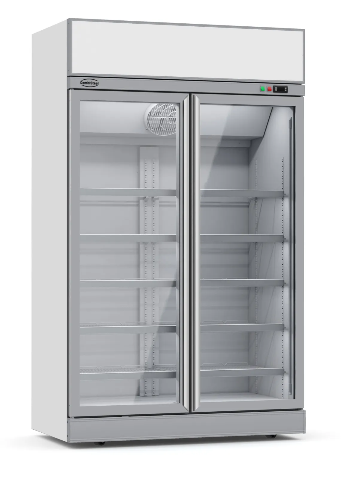 Positieve Koelvitrine met 2 Glazen Deuren - 1000 L