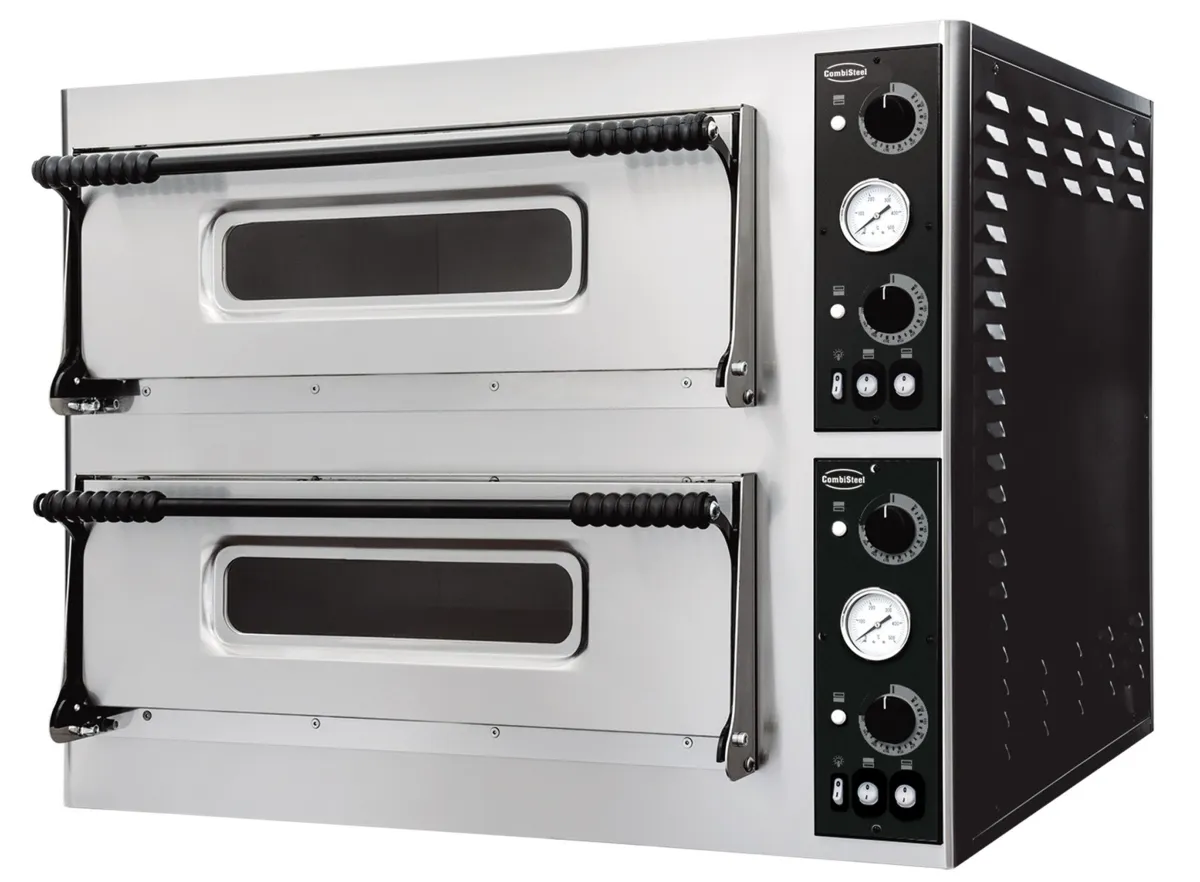 Pizzaoven met 2 Kamers - 2 x 4 Pizza's - 400 V