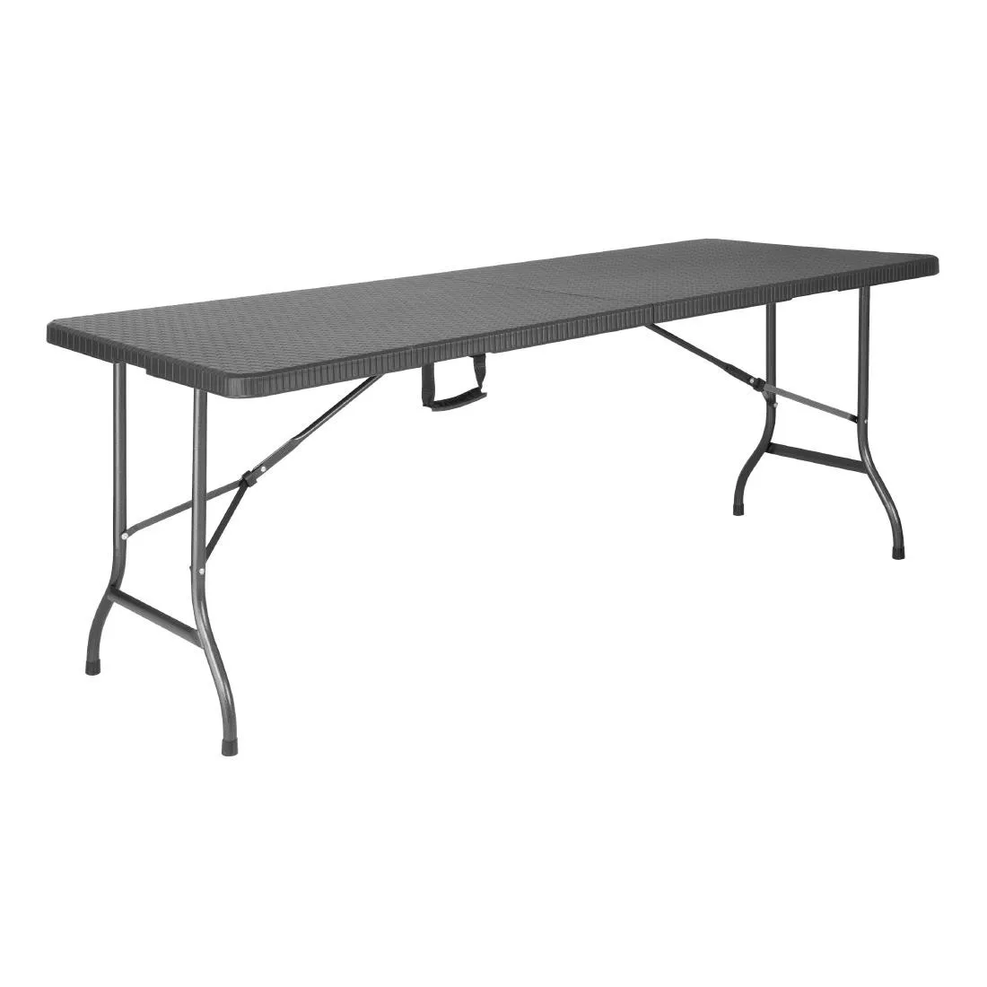 Opvouwbare Rechthoekige Tafel in Zwart Rotan - L 1829 x D 728 mm
