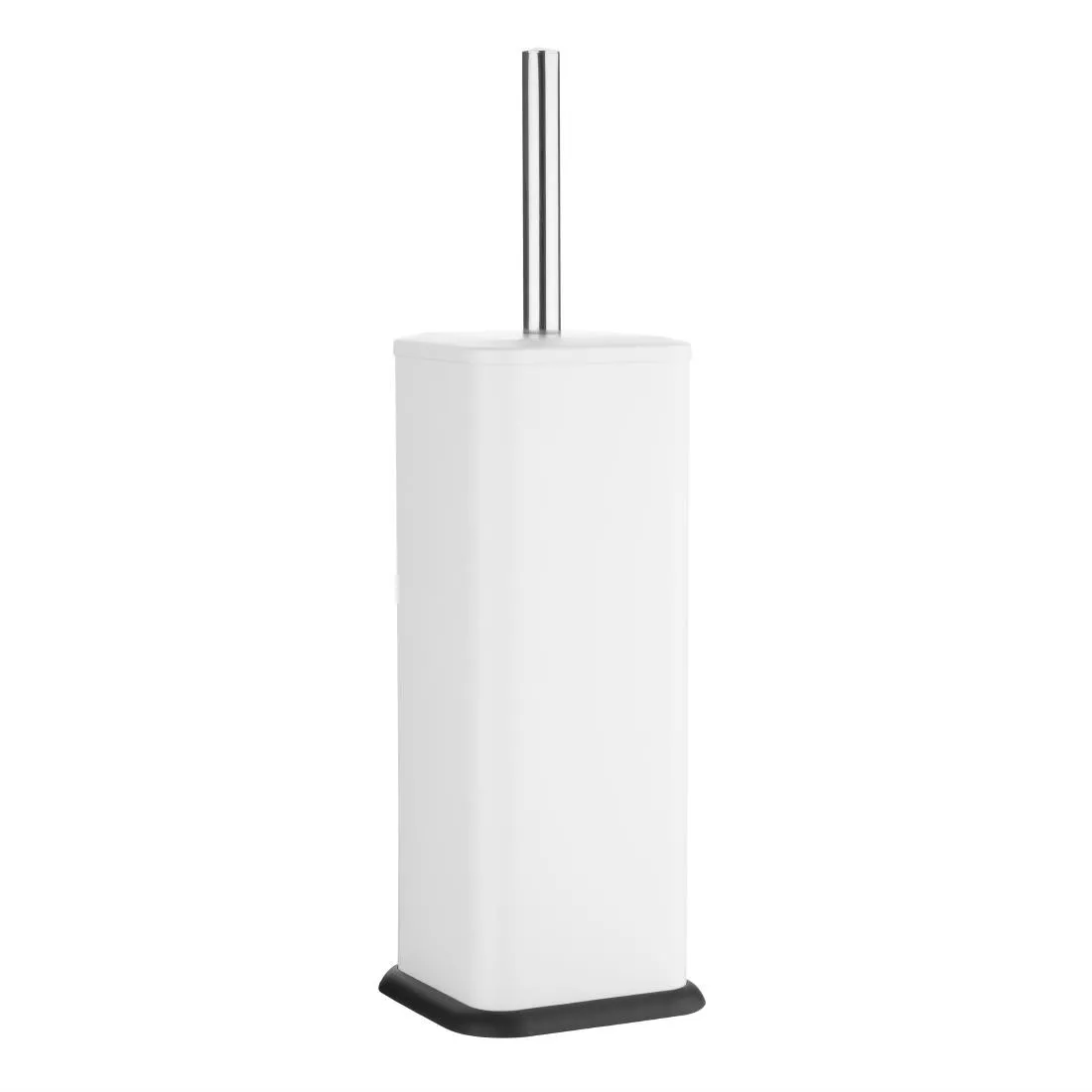 Brosse en houder WC Vierkant Wit