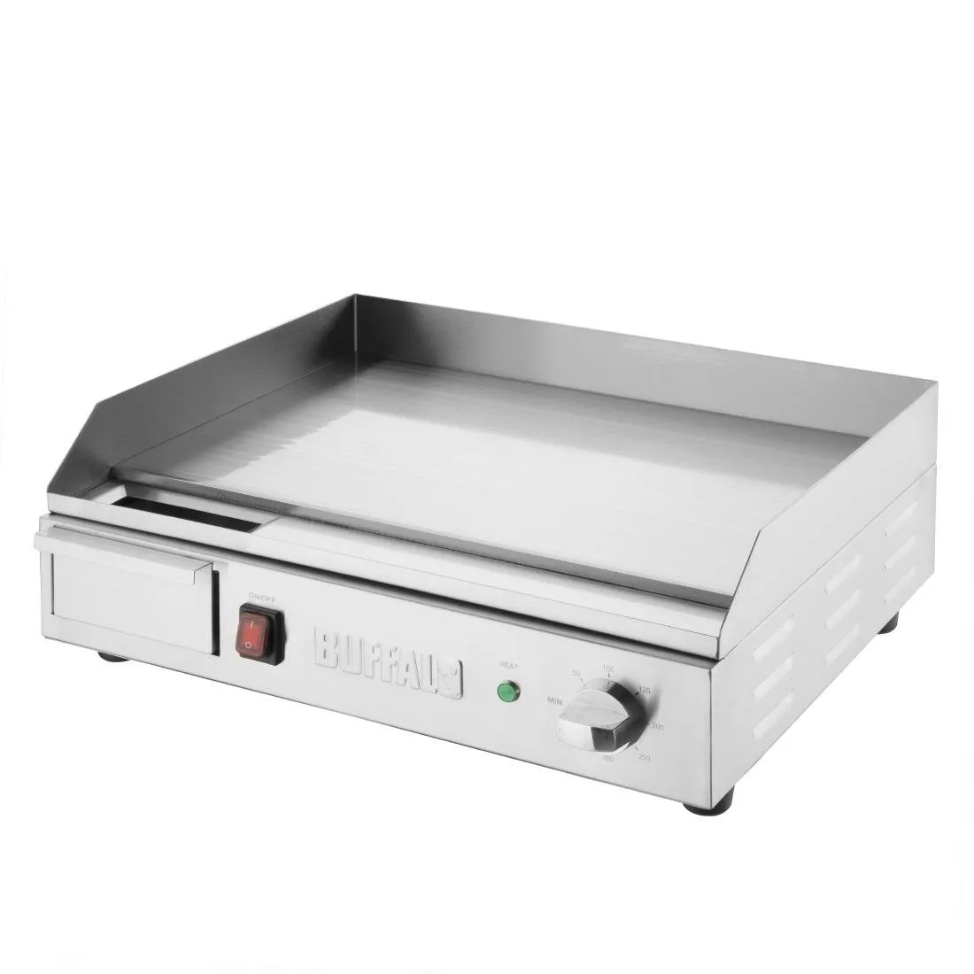 Elektrische Plancha in Gepolijst Staal