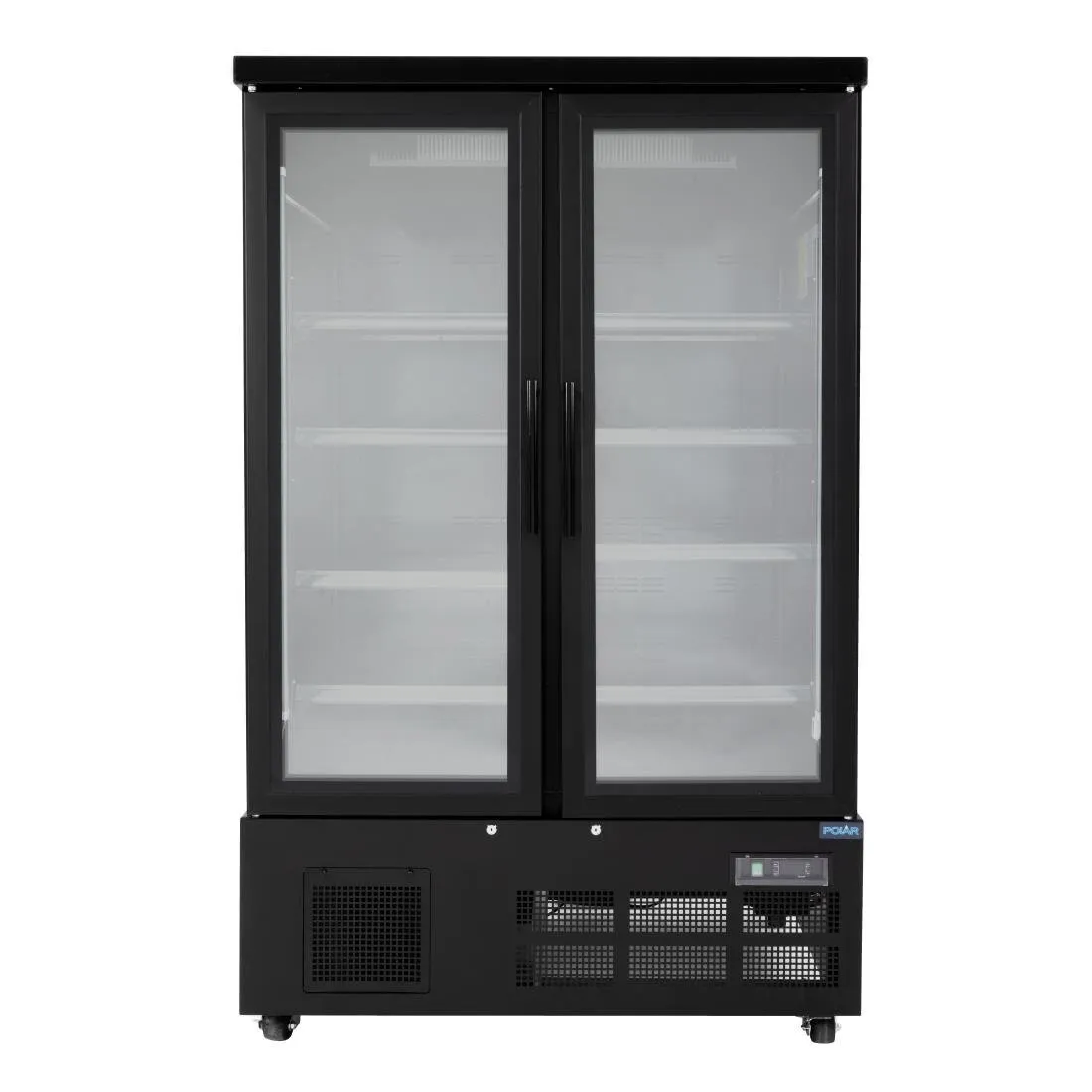 Koelvitrine met 2 Deuren - 744 L - Positief Zwart