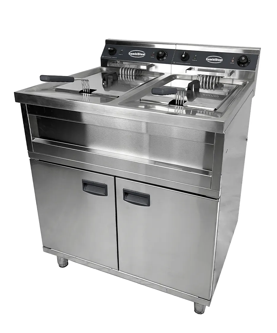Friteuse op Elektrische Kast - 2 x 12 L