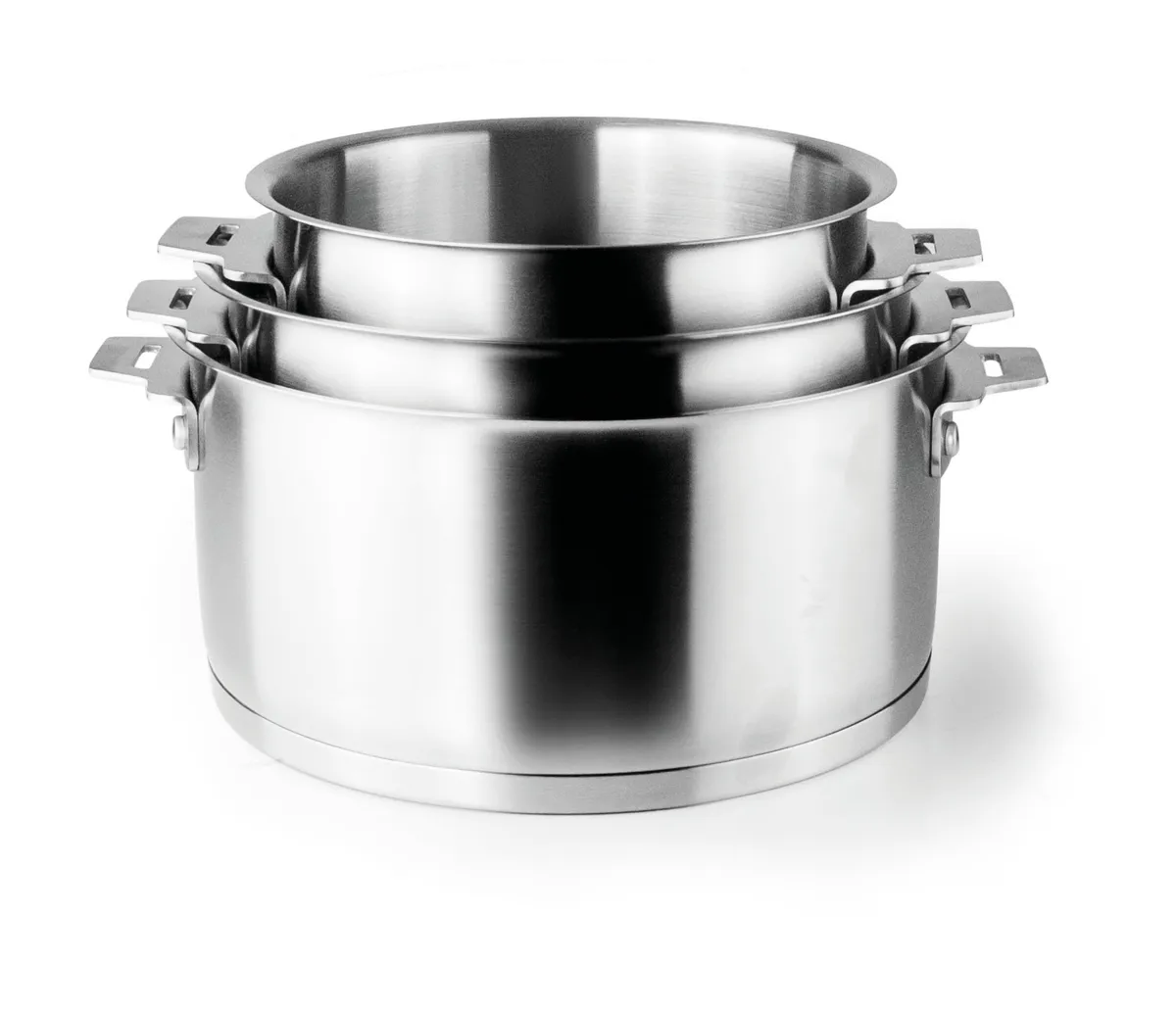Set van 3 Pannen met Combi Handvat