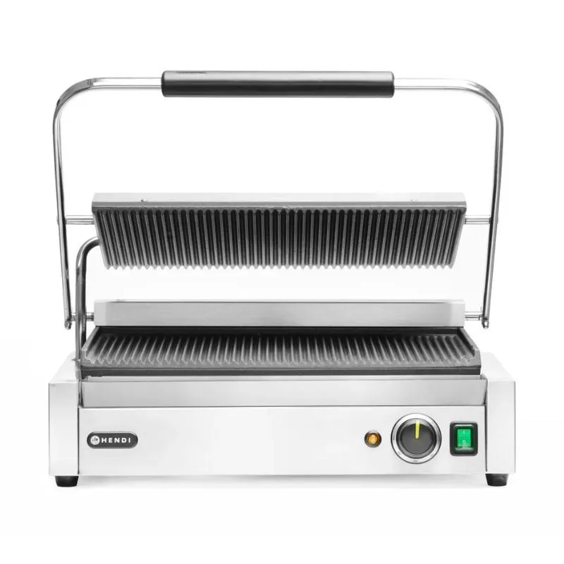 Contactgrill Panini XL - Geribbelde Plaat