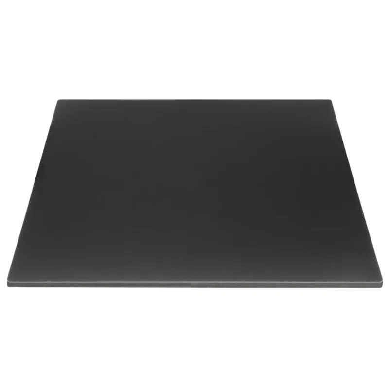 Vierkante Mat Zwarte Tafelblad - 700 mm