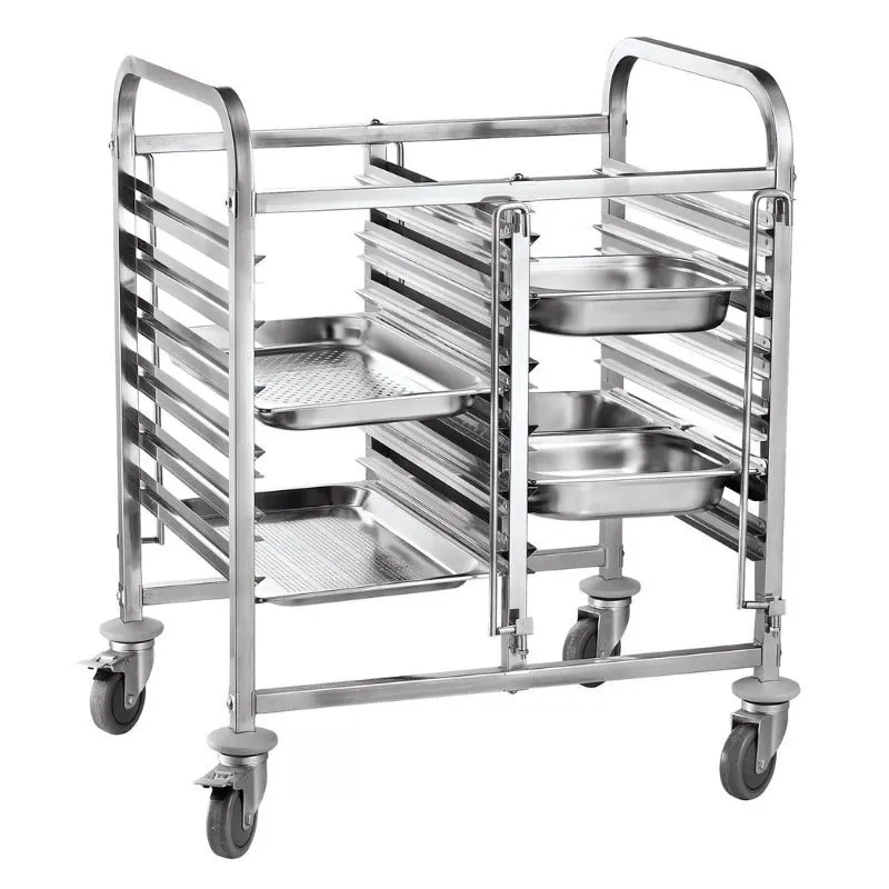 Dubbele Plateauwagens - 12 x GN 1/1