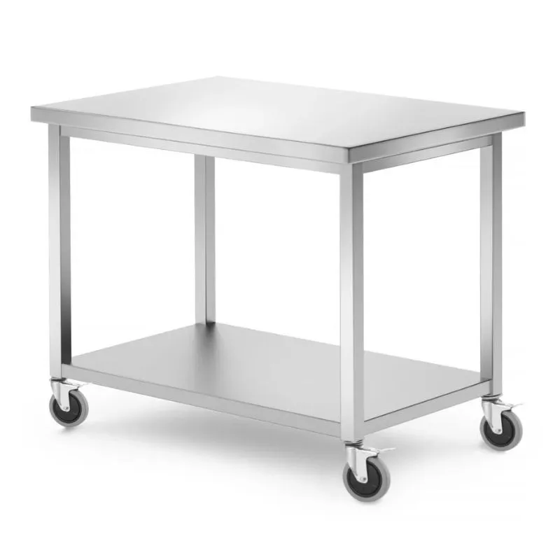 Mobiele Tafel met Geschroefd Rek - 1000 x 700 mm