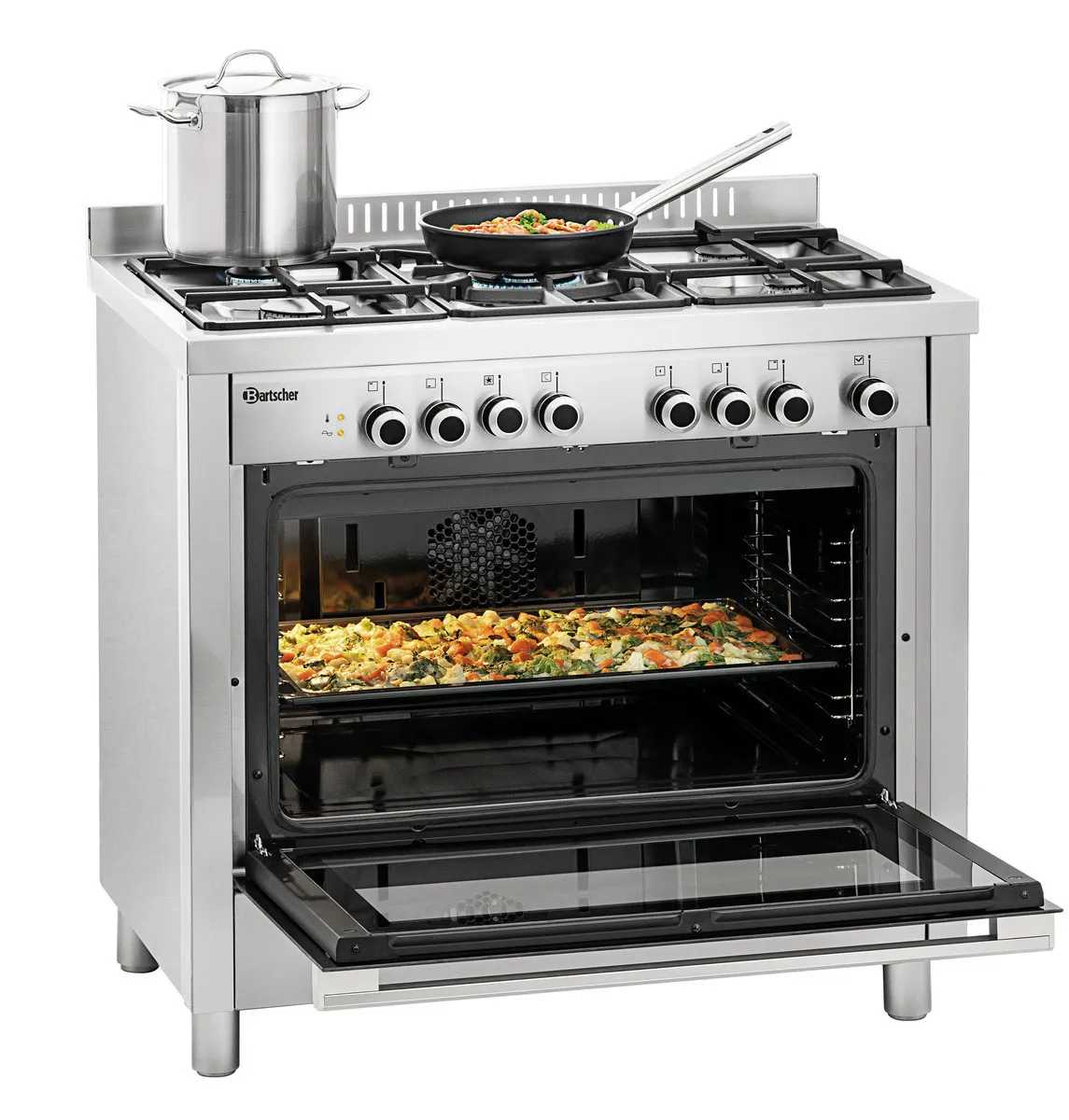 Gaskookplaat 5 Pitten - Serie 900