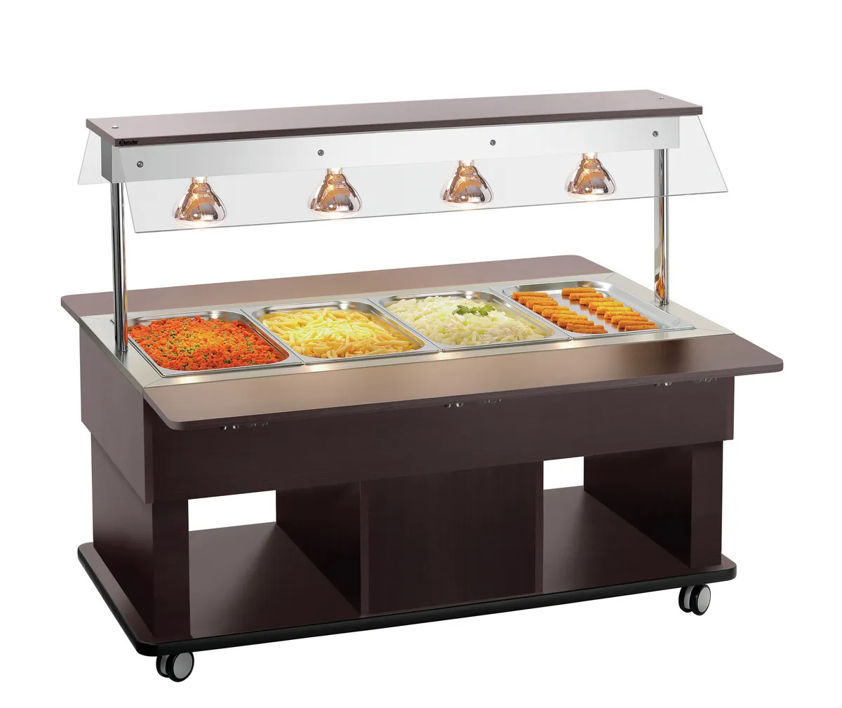 Warme buffetwagen kinderuitvoering - 4 x GN 1/1
