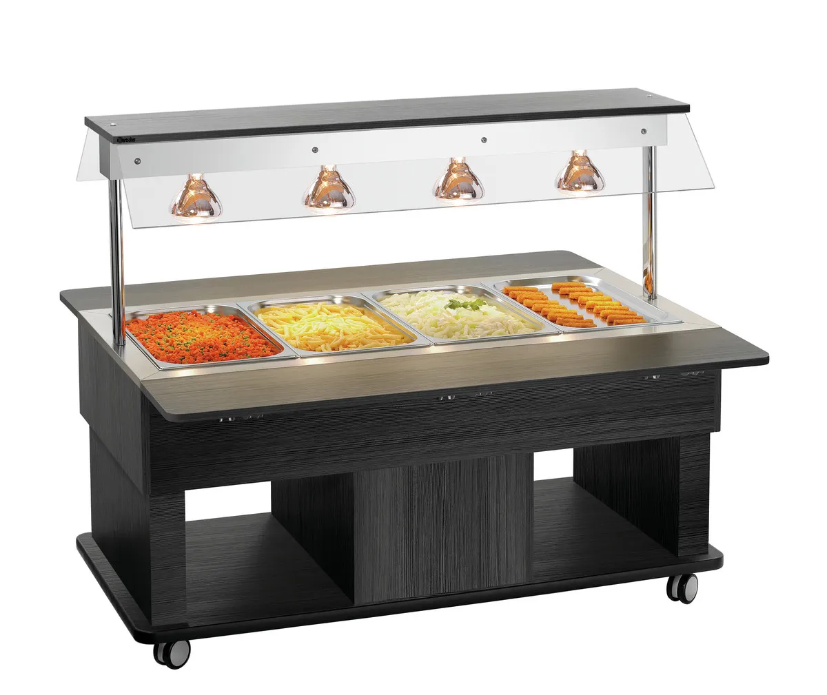 Warme buffetwagen kinderuitvoering - 4 x GN 1/1