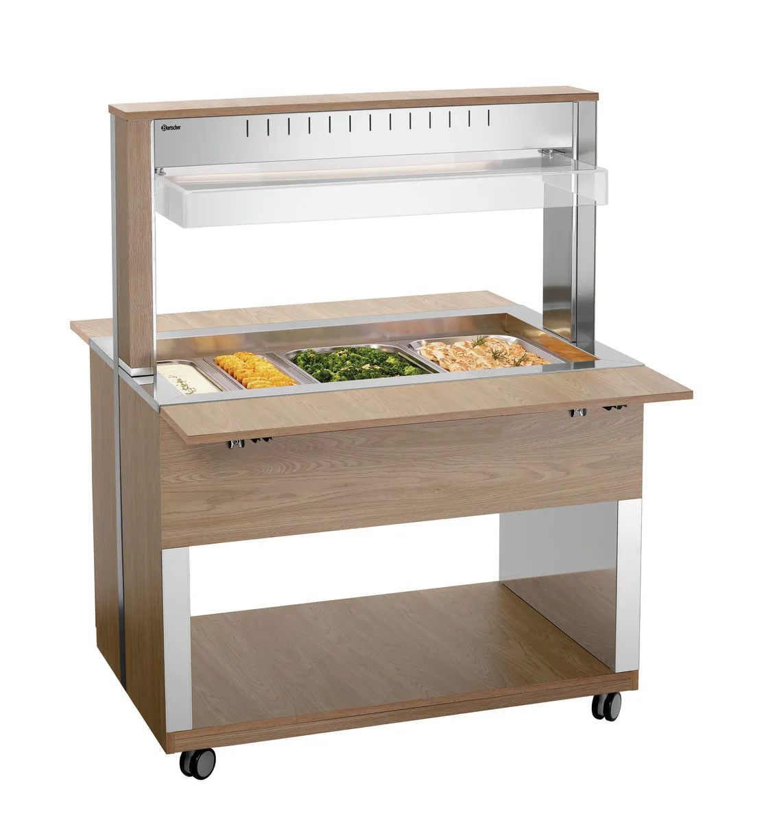 Warme buffetwagen - 3 x GN 1/1