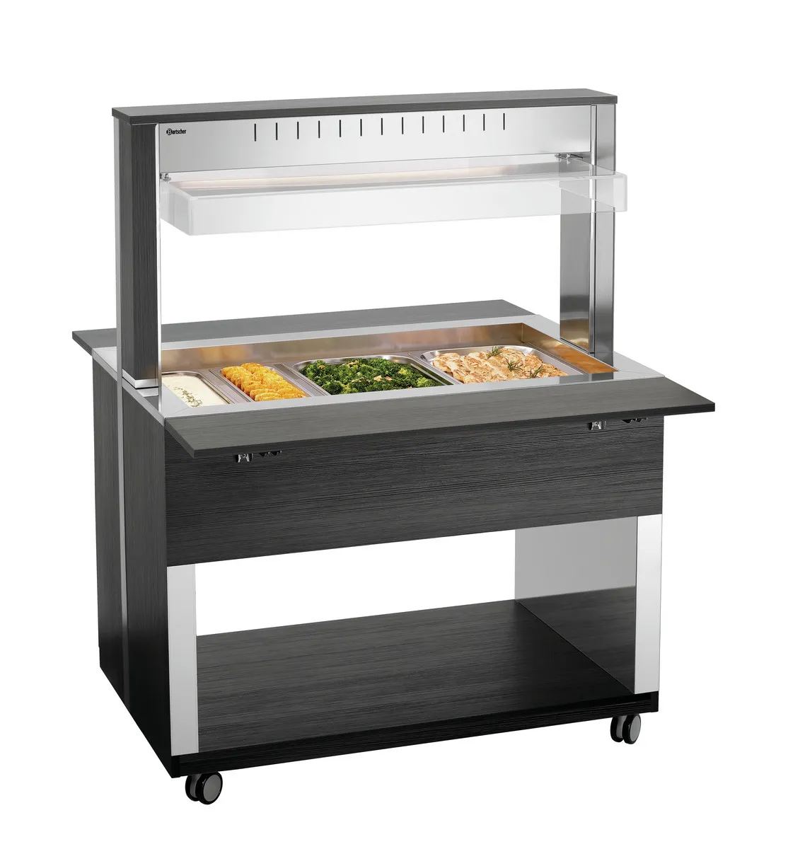 Warme buffetwagen - 3 x GN 1/1