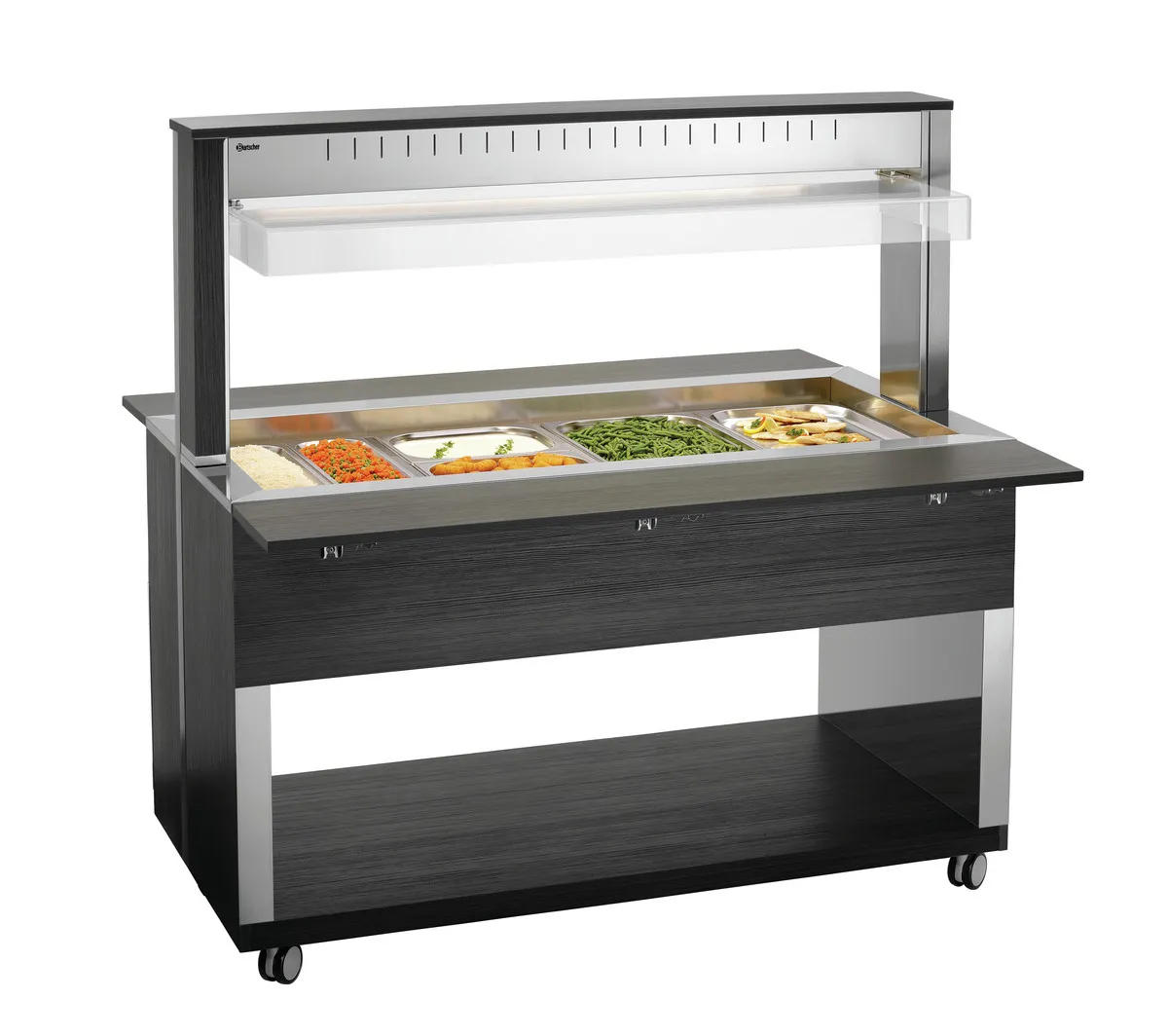 Warme buffetwagen - 4 x GN 1/1