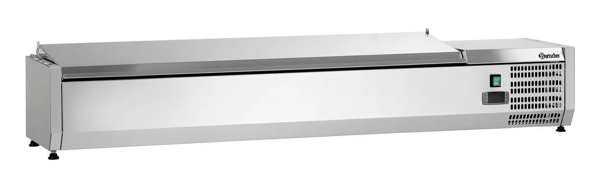 RVS gekoelde saladette om op te zetten - 7 x GN 1/4