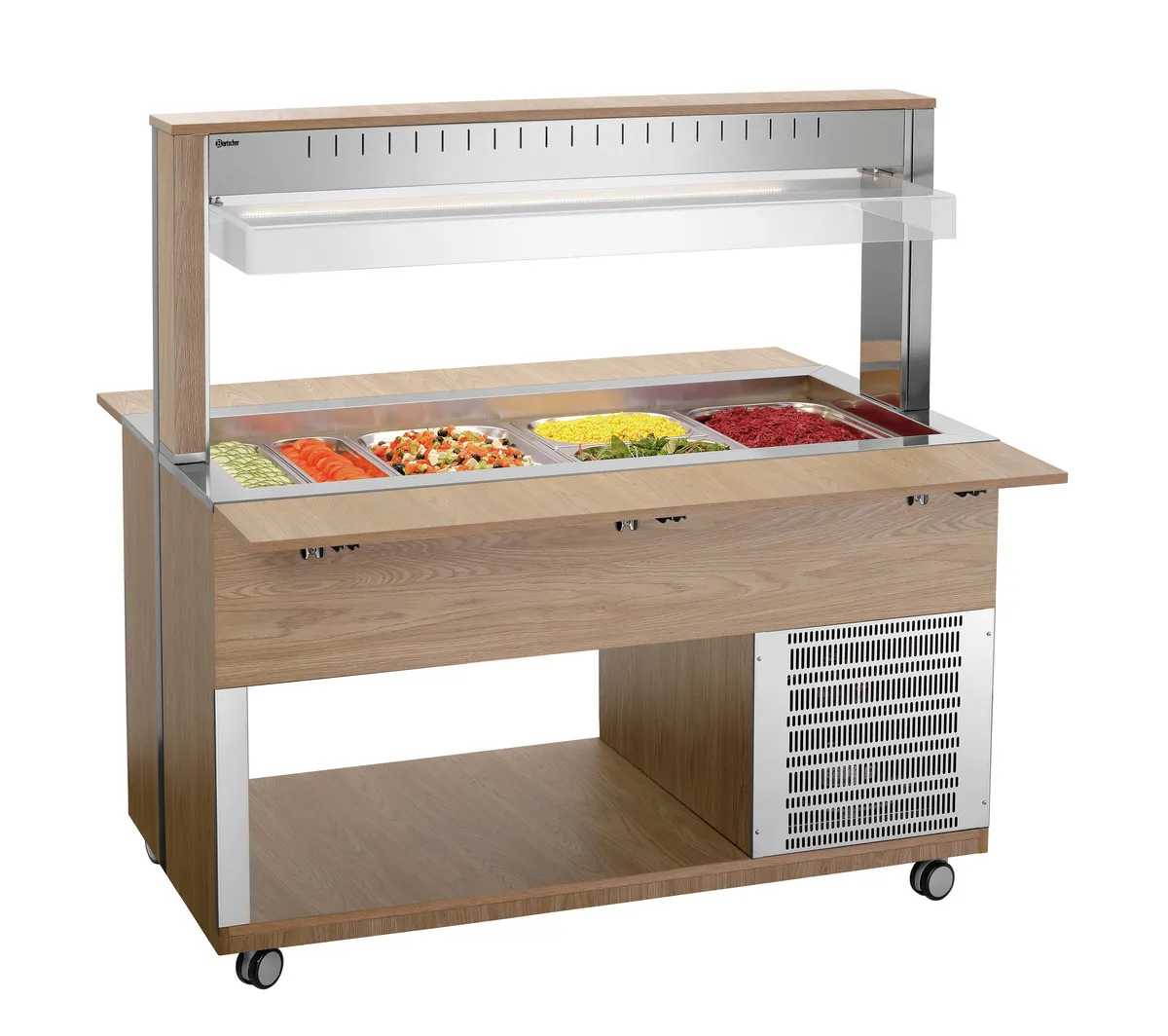 Warm Buffetwagen - 4 x GN 1/1