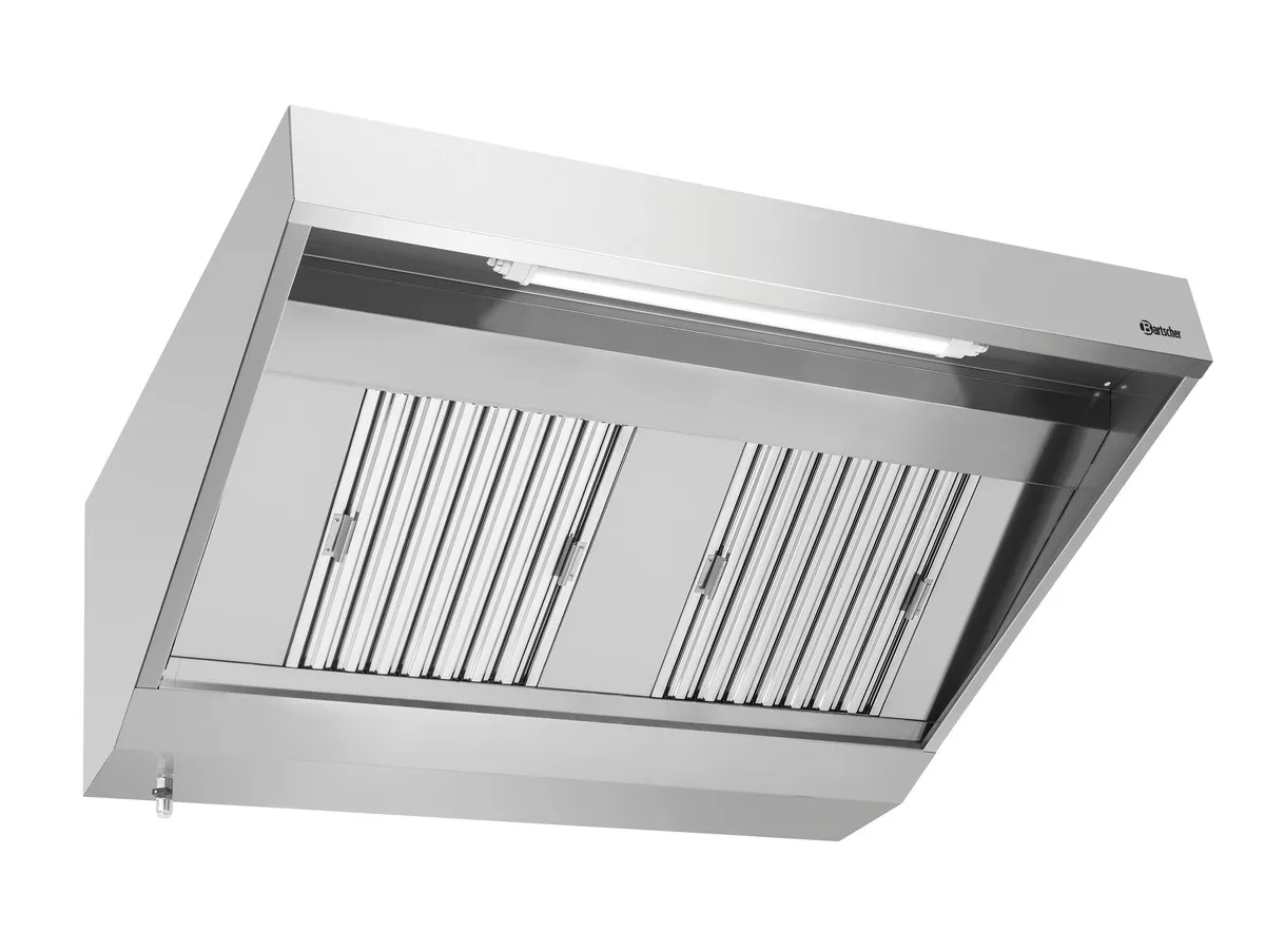 Wandkap met Motor en Verlichting - L 1400 x D 900 mm