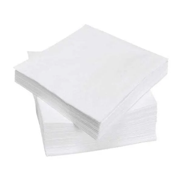 Serviettes Papier Blanches - 39 x 39 cm - Lot de 2400