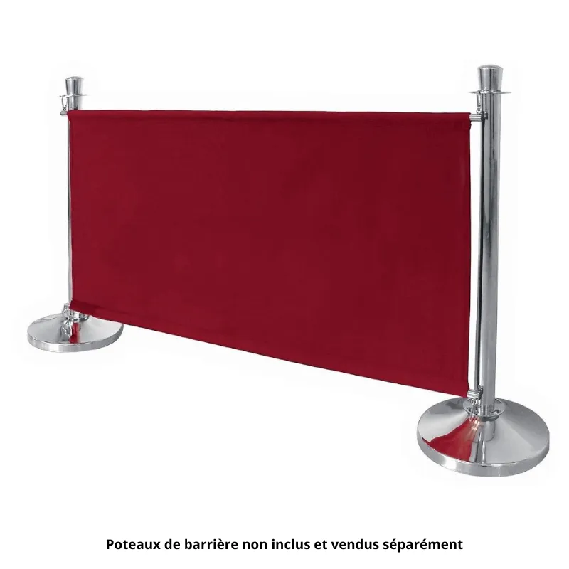 Rode Doek Barrière En Bevestigingen