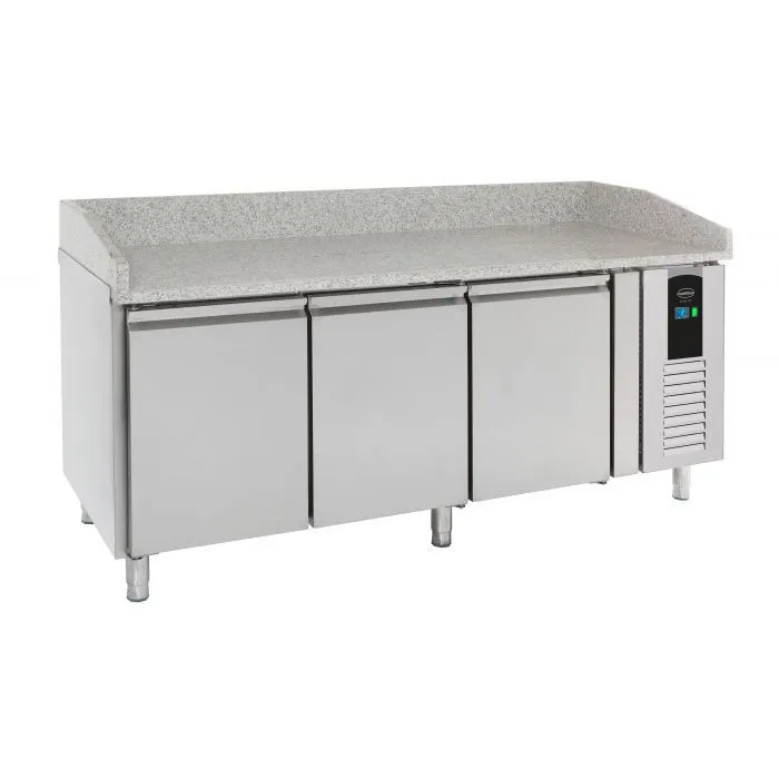 Voorbereidingstafel voor Pizza met 3 Deuren - 410 L