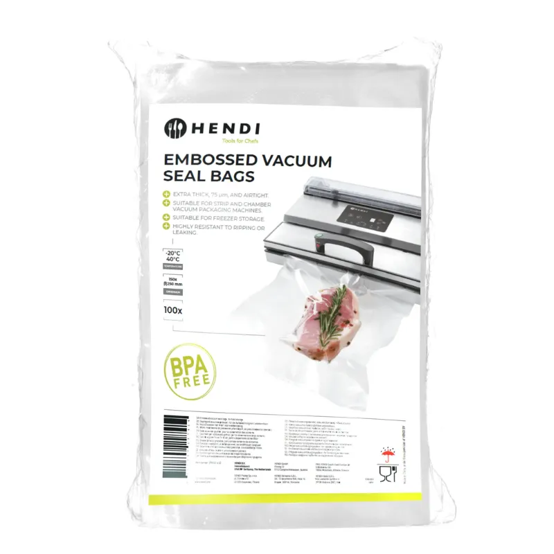 Geëmbosseerde Vacuümzakken - 150 x 250 mm - Set van 100