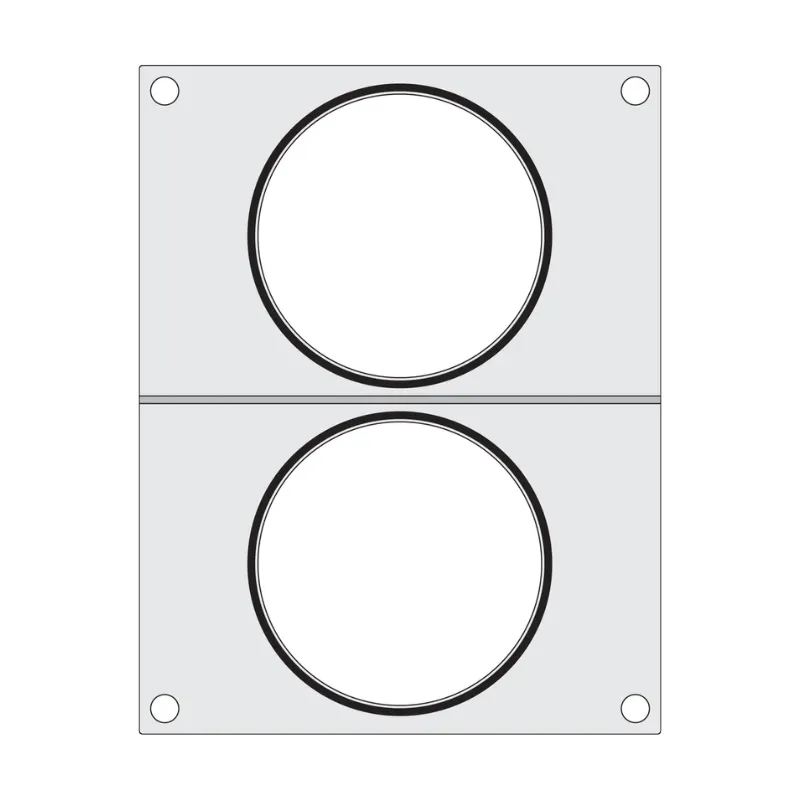 Verzegelingsmatrijs voor Handmatige Sealer - 2 Compartimenten