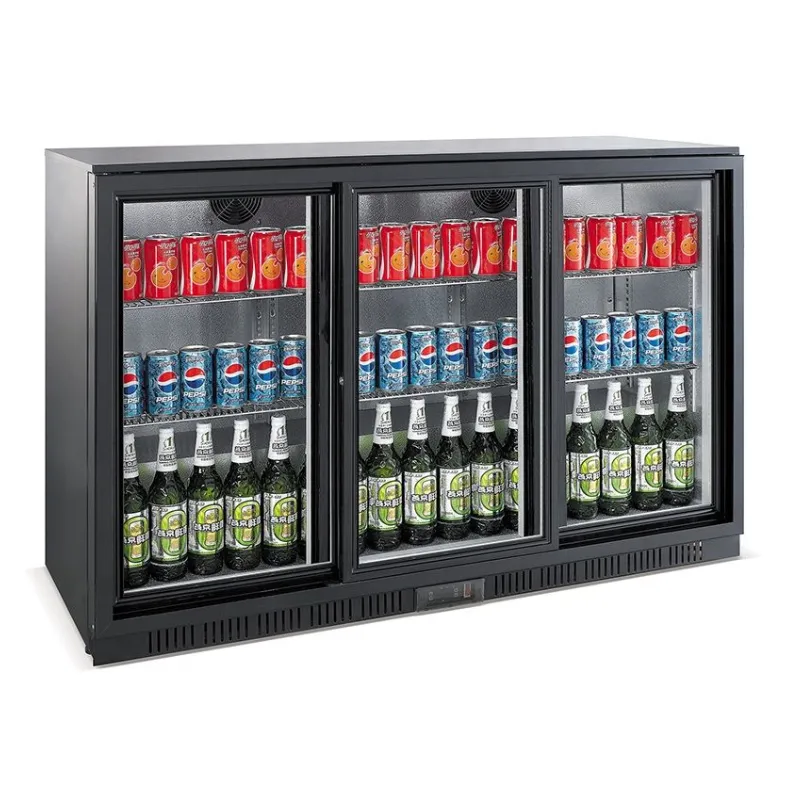 Achterbar Koelkast met 3 Schuifdeuren - 320 L