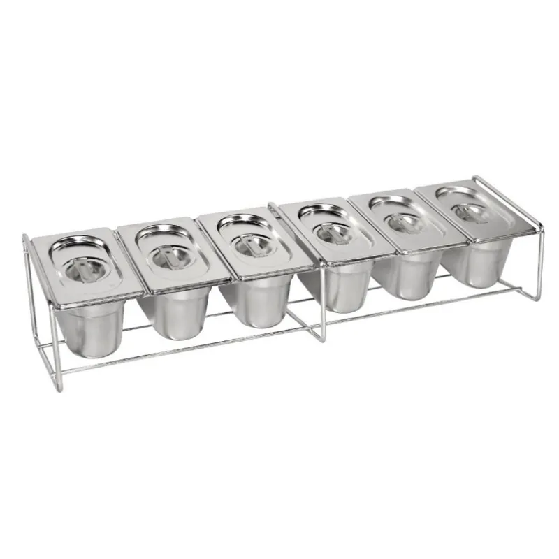 Metalen steun voor GN-bakset - 680 x 160 mm
