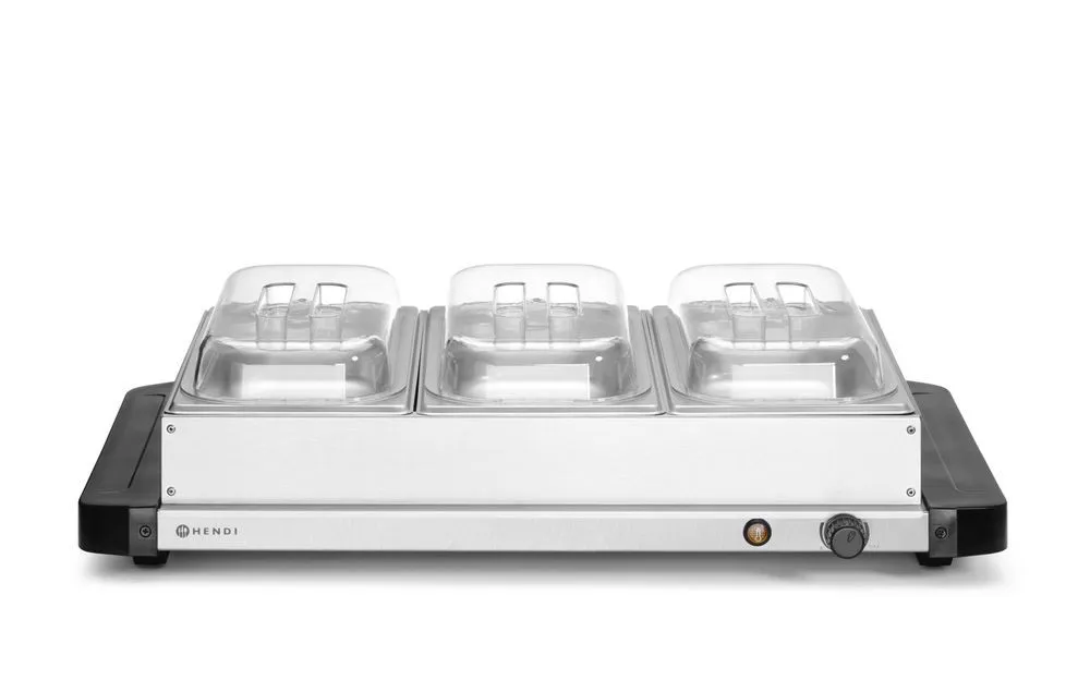 Elektrische Warmhoudplaat - 3 GN 1/3
