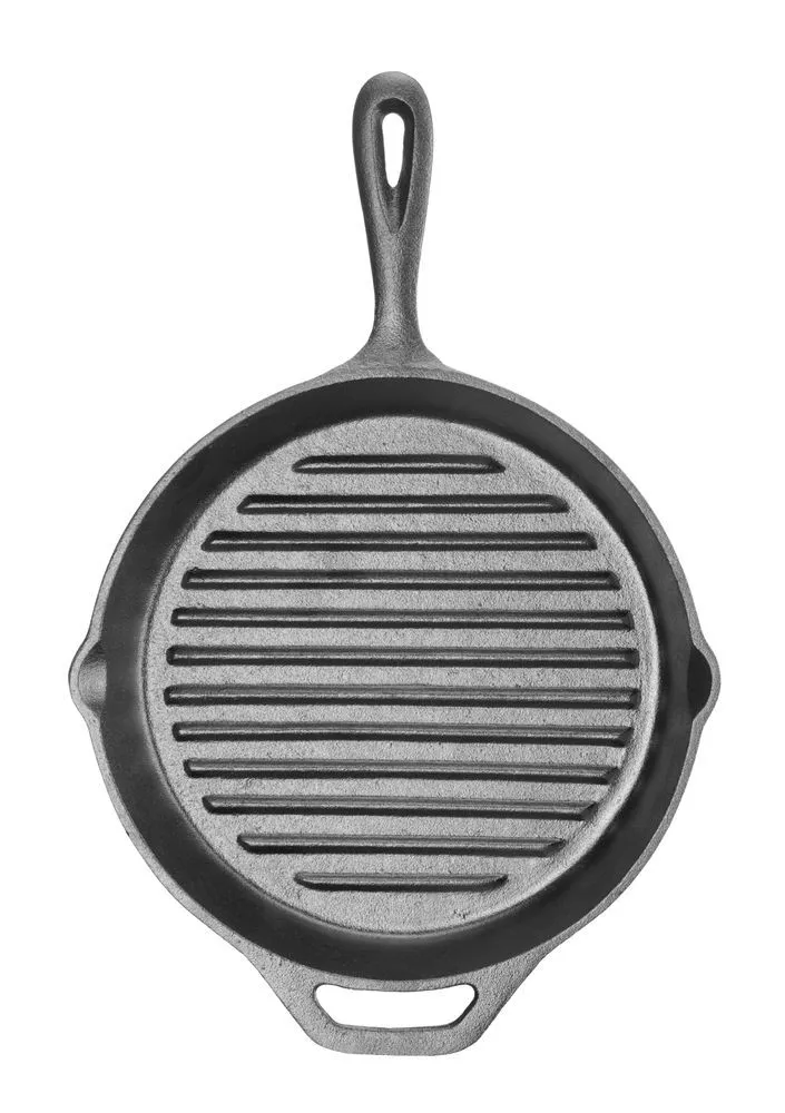 Ronde Gietijzeren Grillpan - ø 220 mm