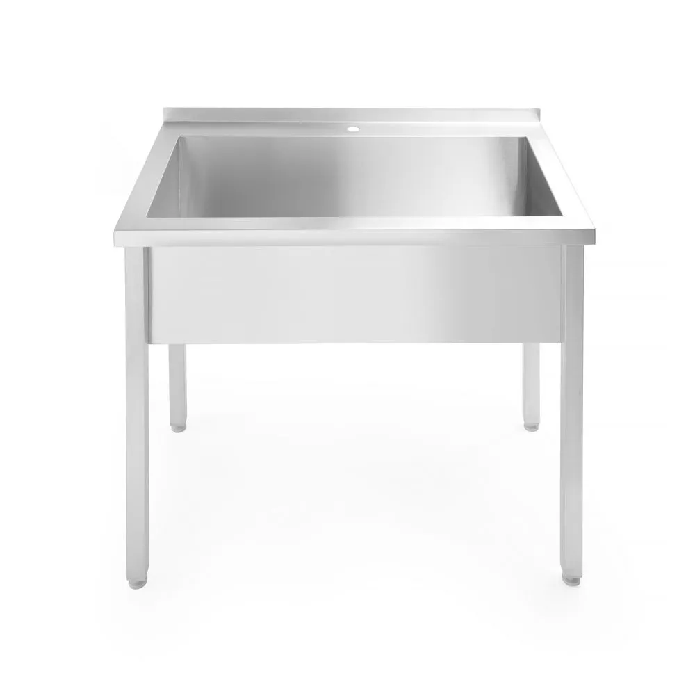 Enkelvoudige Gelaste Spoeltafel - D 600 x B 1000 mm