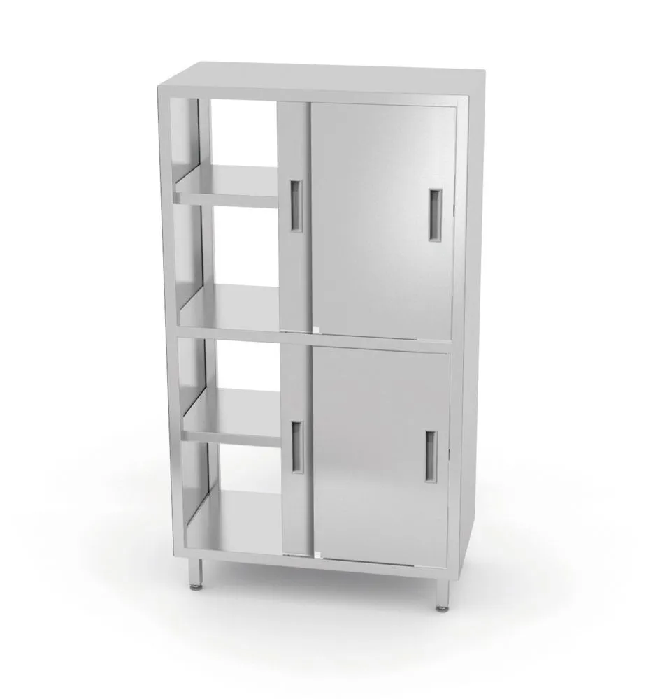Doorgeefkast met Scheiding en Schuifdeuren - B 800 x D 500 mm