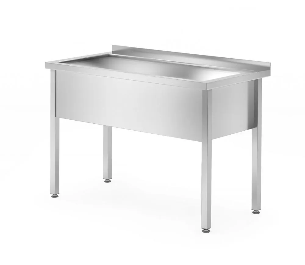 Spoeltafel 1 grote spoelbak Profi Line gelast - D 700 x B 1000 mm