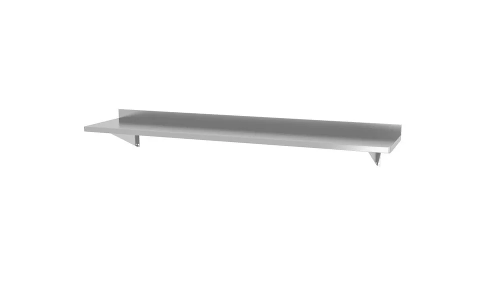 Wandplank met 2 Steunen - L 1400 x 300 mm