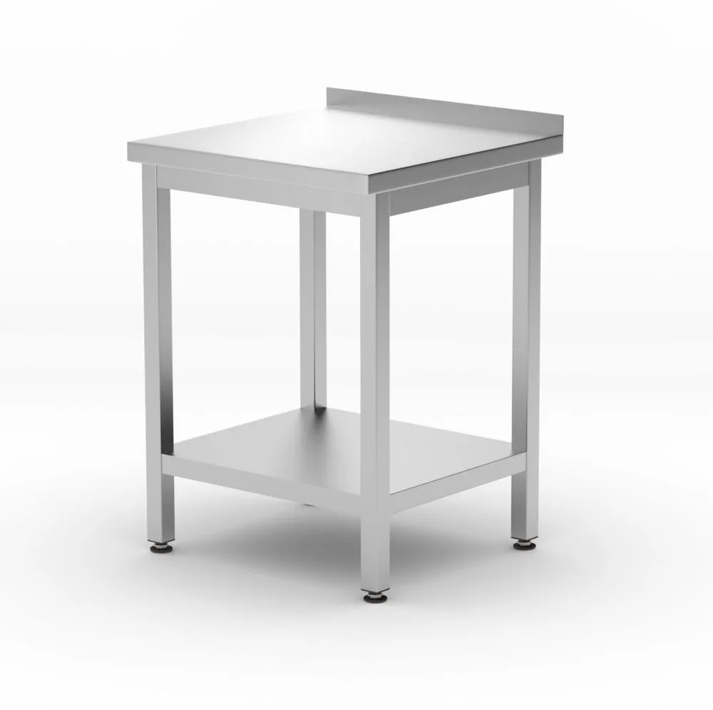 Muurwerktafel Kitchen Line met plank - D 600 x B 600 mm