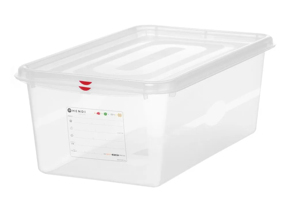 GN-bak 1/1 transparant van PP - 28 L