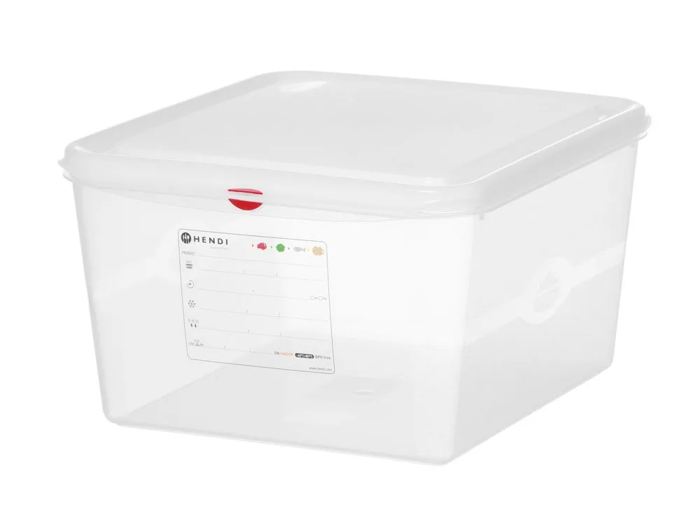 GN-bak 2/3 transparant van PP - 19 L
